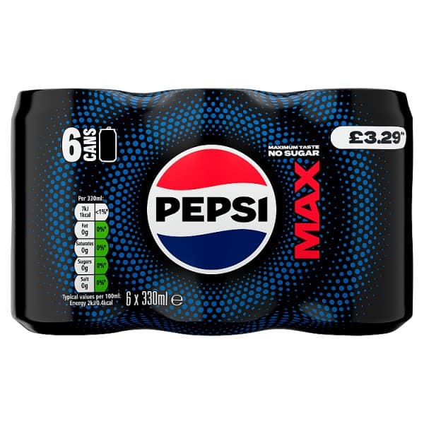 Pepsi Max Multipack 6 x 330ml