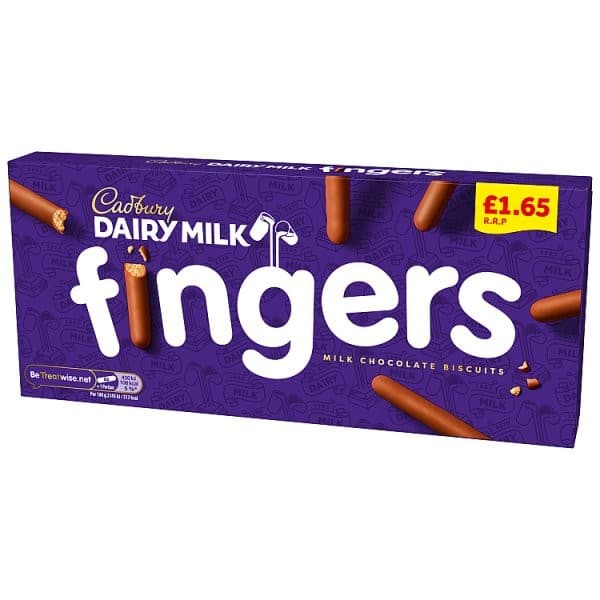 Cadbury Milk Chocolate Fingers 114g